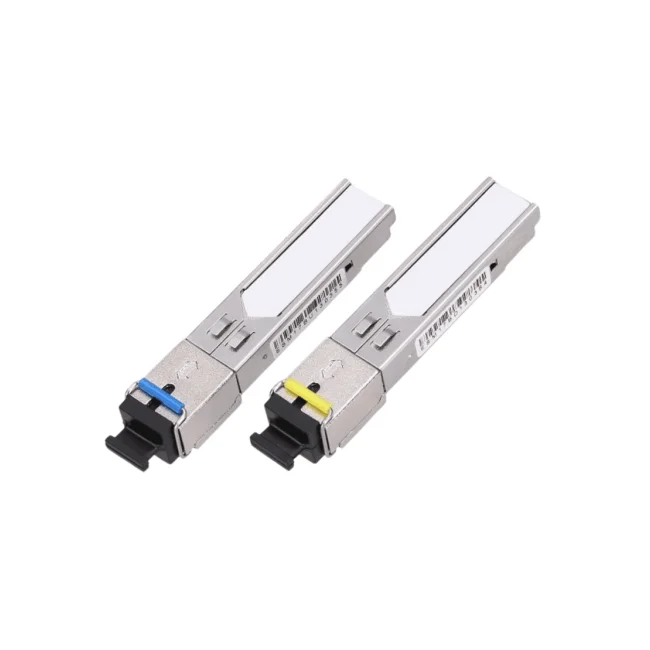 TCE - SFP-GE-LX-1310/1550nm SC - Par de transceptor fibra óptica SFP monomodo / TX1310/RX1550nm / Bidireccional / DDM / Conector SC simple / mini-Gbic / Velocidad 1.25Gbps / Hasta 20 KM de conexión
