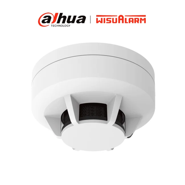 DAHUA WISUALARM PAQUETE DHI-HY-1301 - El paquete incluye: detector de humo direccionable y la base de instalación