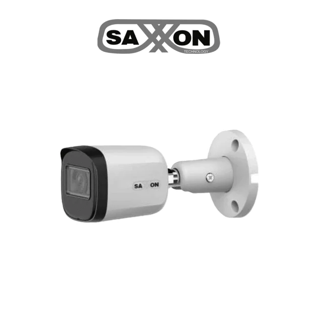 SAXXON SUA-HAC-B20M-0280B- Cámara Tipo Bala de 2 Megapíxeles & 1080P/ Lente de 2.8 mm Con Apertura de Hasta 100°/ Iluminación IR Inteligente de Hasta 30m/ Para Exterior IP67/ Cámara Metálica/ Funcionamiento en Modos CVI & AHD & TVI