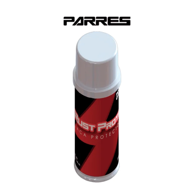 PARRES SRP-140 SPRAY RUST PROTEC PARRES 140 ML / Recubrimiento transitorio, diseñado para la protección de uniones exotérmicas y mecánicas contra la oxidación y/o sulfatación.