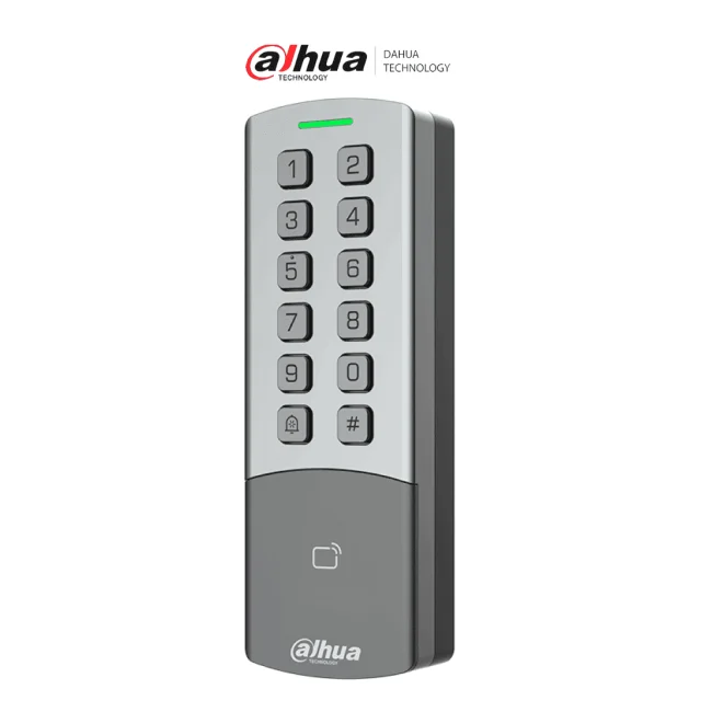 DAHUA DHI-ASI1201M-MEW - Control de Acceso Standalone Antivandálico / Tarjeta y Password/ IP65 & IK08/ 10,000 Usuarios, Passwords y Tarjetas/ Conectividad WiFi & RJ-45/ 10,000 eventos/ Soporta Lectura de Tarjetas MiFare & ID/