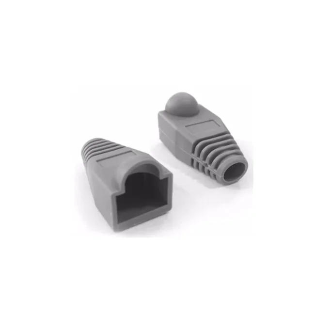 SBE TECH SBE-CAP-828-GY Bota para conector plug RJ45 CAT 5e / Color Gris / Paquete 50 piezas