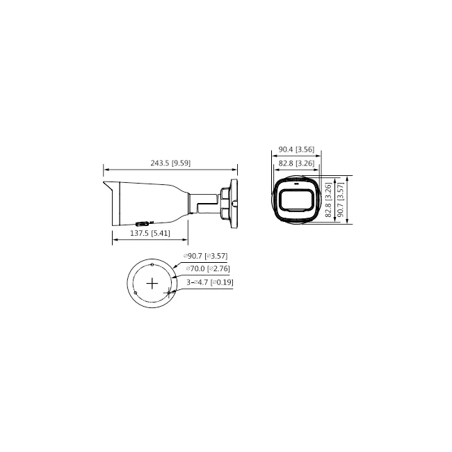 Dahua Technology Entry DH-IPC-HFW1431T1N-ZS-2812-S4 cámara de vigilancia Bala (forma) Cámara de seguridad IP Interior y exterior 2688 x 1520 Pixeles Techo/pared image 4