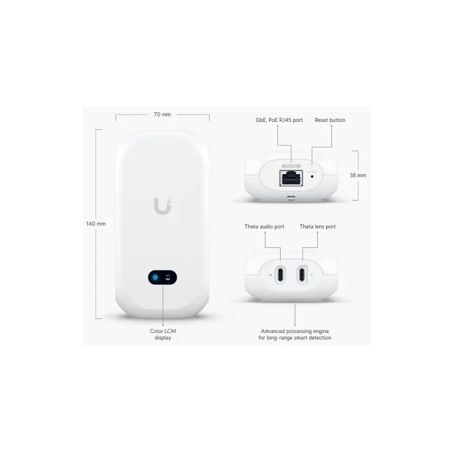 Ubiquiti UVC-AI-Theta Cubierto Cámara de seguridad IP Interior y exterior 3264 x 2448 Pixeles image 7
