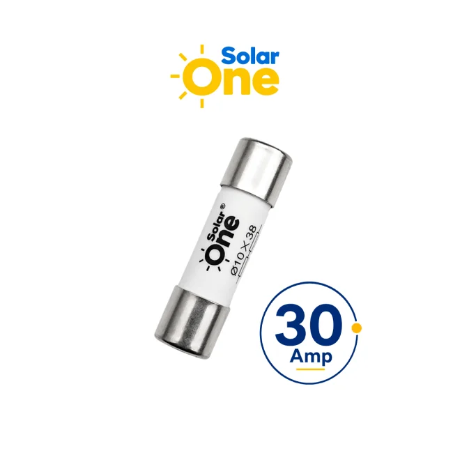 Fusible Fotovoltaico 30 A 10x38 mm / 1000 VDC / Protección para sistemas fotovoltaicos