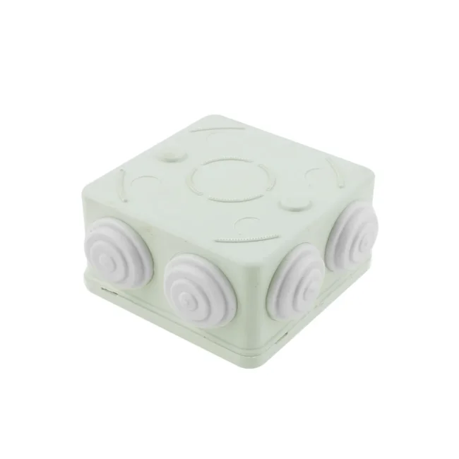 SAXXON PB085 - Caja de conexiones con 7 entradas / PVC libre de halógenos / Compatible con cámaras Bullet / Domo / Dimensiones 85 x 85 x 50 mm (Ancho x Alto x Fondo) / IP55 image 2