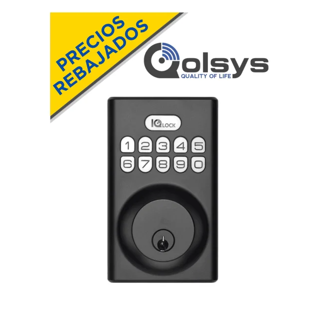 Qolsys IQDLK-PGK-MB cerradura inteligente Seguro de puerta inteligente