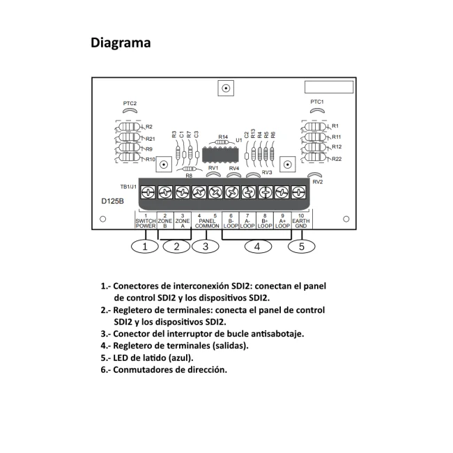 BOSCH I_B308 - Modulo de expansion 8 salidas / Conexion modular SDI2 image 2