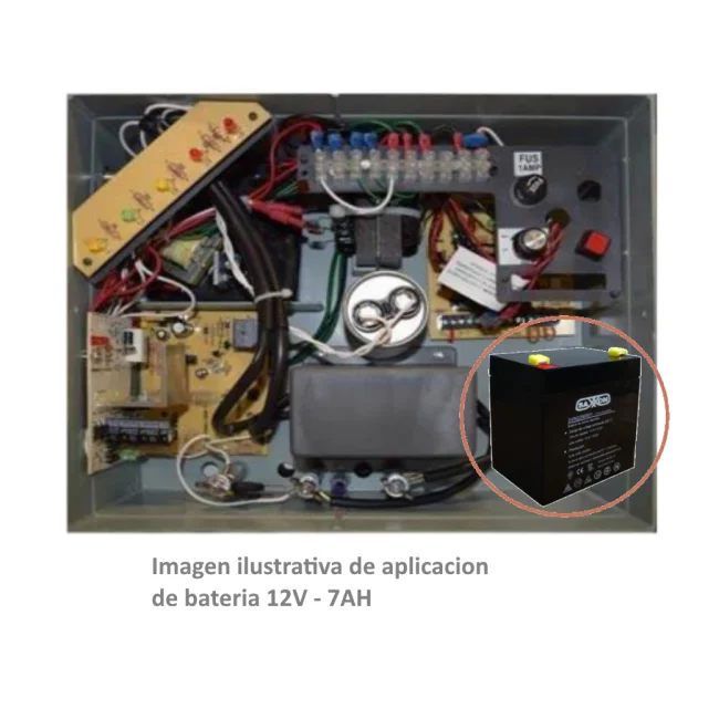 SAXXON CBAT45AH- Bateria de respaldo de 12 volts libre de mantenimiento y facil instalacion / 4.5 AH/ Compatible DSC/ CCTV/ Acceso image 3
