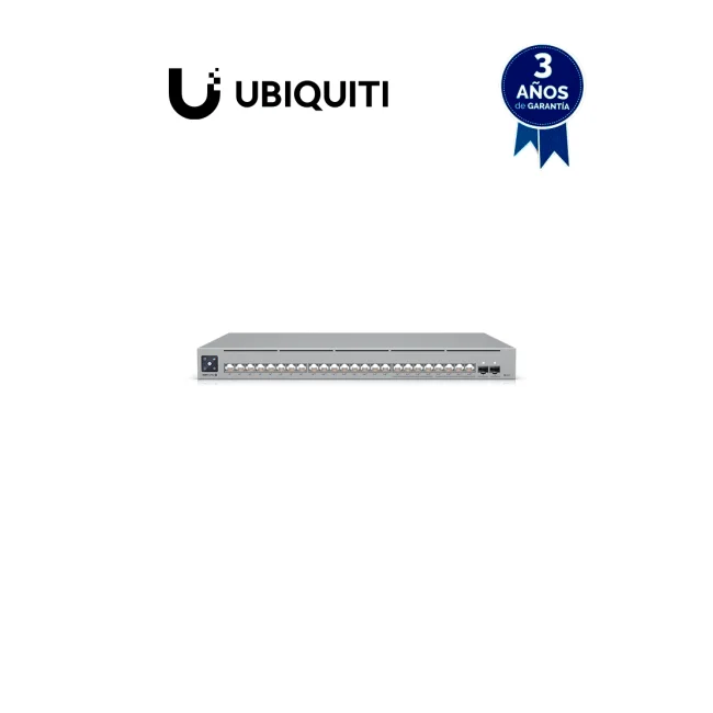 UBIQUITI USW-PRO-MAX-24-POE - UniFi switch de 24 puertos (8 puertos POE++ 2.5 GbE y 16 puertos GbE POE+), 2 puertos SFP+ 10G, 400W, pantalla táctil.