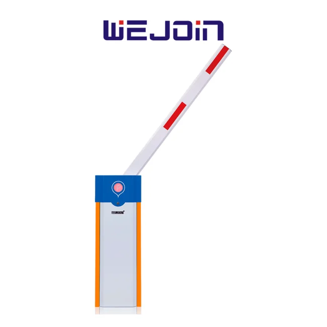 WEJOIN WJCB101VFIL34 - Barrera Vehicular Izquierda de Alto Flujo con Motor de 24 Vcc, Fuente de Alimentación de 110 Vca, Brazo Octagonal de 4.5 Metros, Velocidad de 3 Segundos y Dirección Ajustable