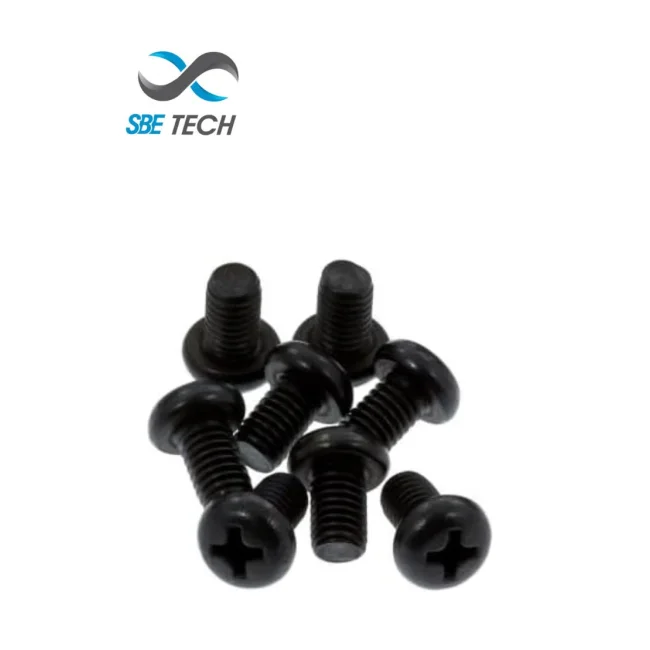 SBE TECH - SBE-JTACERO6MM JUEGO DE TORNILLOS DE 6MM CAB GOTA PAVONADO UNICAMENTE P/RACK DE ACERO (50 PZAS) PARA RACK NUEVA LINEA