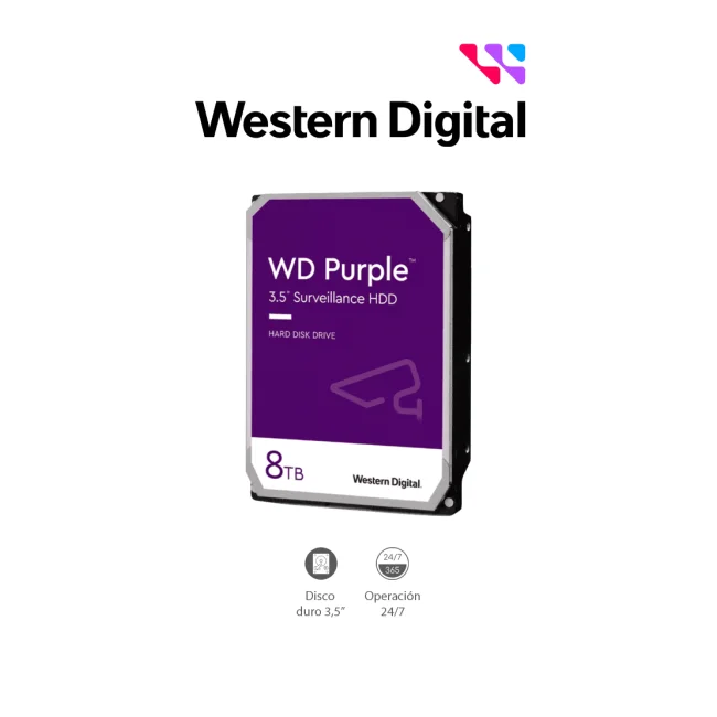 Western Digital Blue 8TB WD PURPL 8TB WD PURPLE 3.5" Serial ATA III