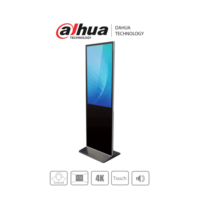 DAHUA LDV55-SAI400TK - Totem de señalización digital de 55" con pantalla Touch Screen. Resolución 4K, 178° de visualización.