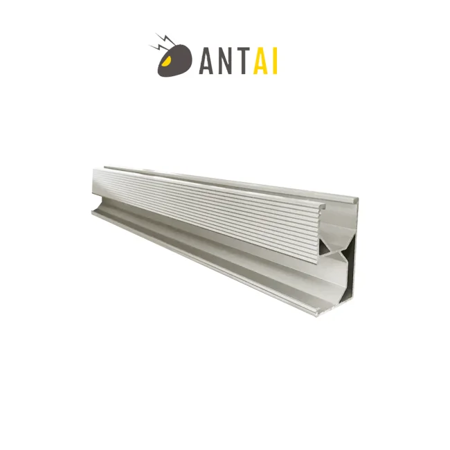 Riel de aluminio (2400 mm) - Aluminio anodizado de alta resistencia - ANTAI SOLAR