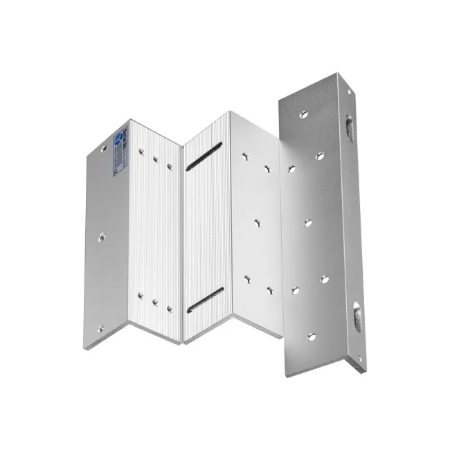 YLI MBK350ZLW - Soporte de electroiman de 350 Kg para puerta con apertura interior / Tipo Z / Compatible con YM350WS clave 76006