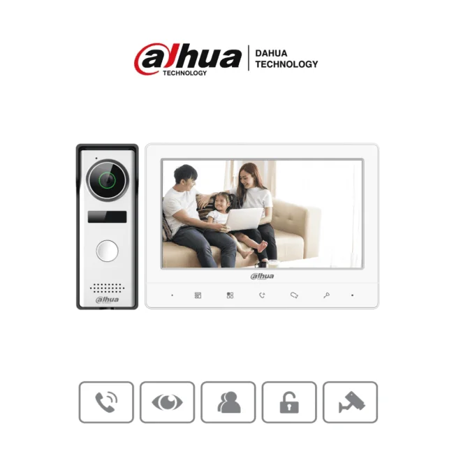 Dahua Technology DHI-KTA02 sistema de intercomunicación de video 1.3 MP 17.8 cm (7") Blanco