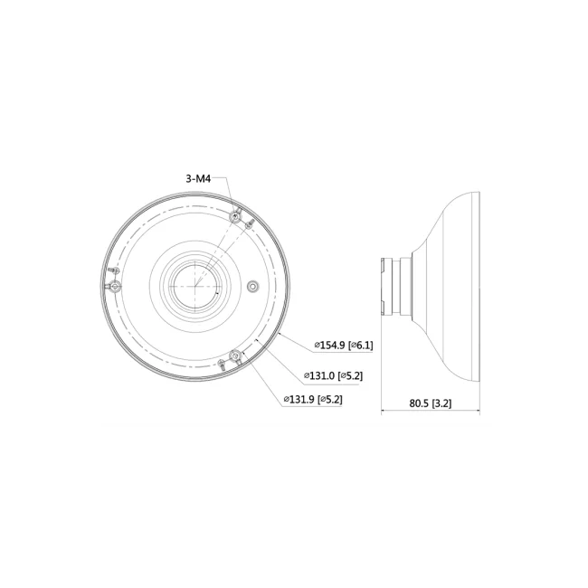 DAHUA PFA105- ADAPTADOR PARA CAMARA FISHEYE IPCEBW81230 image 2