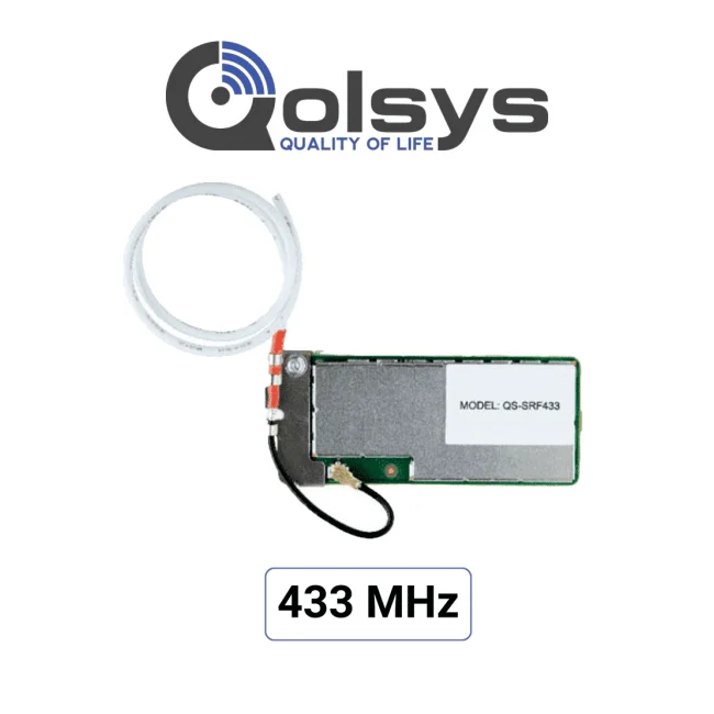 Qolsys IQCard 433 MHz -  Permite retomar instalaciones que utilizan sensores en 433MHz y actualizar el sistema con los nuevos paneles IQ panel de 4ta generación