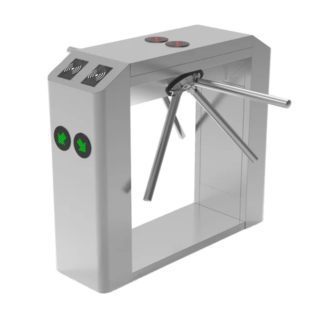 ZKTECO TS2200PRO - Torniquete Trípode Doble Carril Bidireccional / Semiautomático / Acero Inoxidable / Indicadores LED / 110V / Exterior Protegido / Requiere lectores y Panel image 4