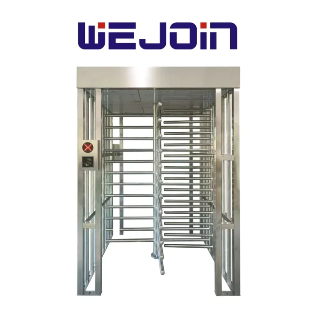 WEJOIN WJFTH603B - Torniquete de Cuerpo Completo Full Height para Control de Acceso | Uso Exterior | Compatible con RFID, Huella y QR | Seguridad Industrial | 5 Millones de Ciclos