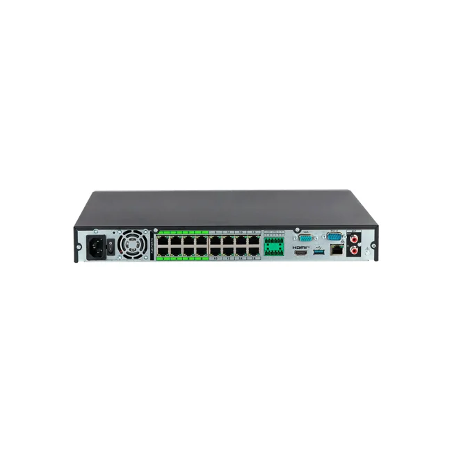 DAHUA DHI-NVR5216-16P-EI2  NVR IP WizSense de 16 canales 1U/ 16PoE/ 2HDD/ H.265+/384 Mbps/ AcuPick / N+M cluster/   IA por grabador: FD y FR /Protección perimetral/ SMD Plus/ HDMI 8K/ image 2