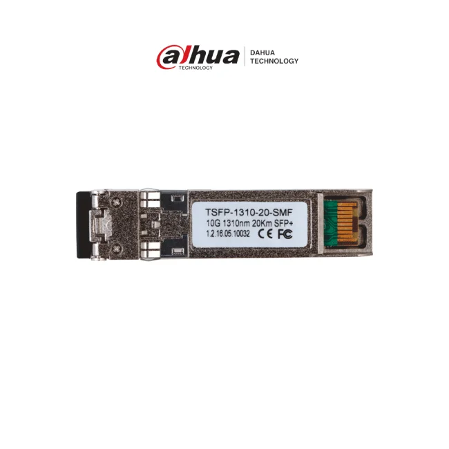 DAHUA TSFP-1310-20-SMF Módulo óptico Gigabit/ Doble fibra / Puerto LC/ Envío de 1310nm y recepción de 1310nm/ Distancia de transmisión hasta 20 km