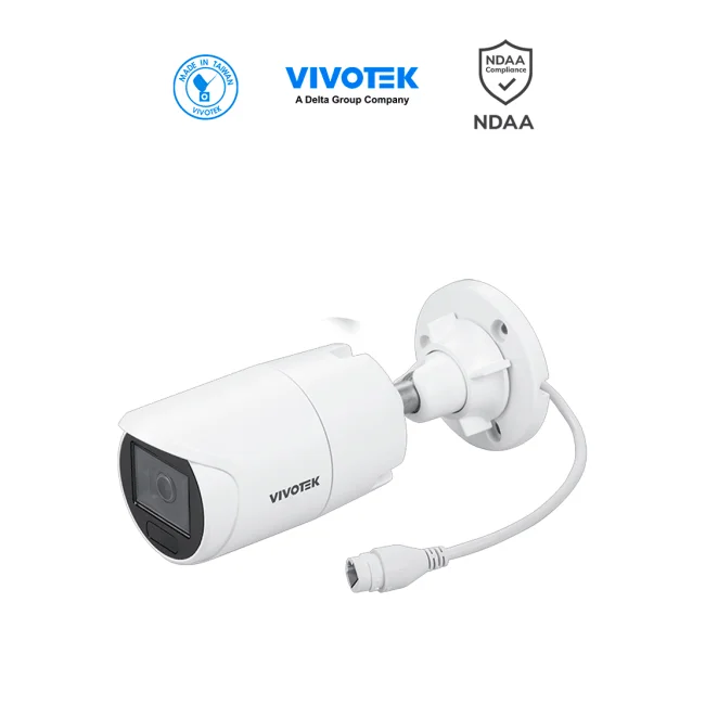 VIVOTEK IB833-HV(1Y) - Camara IP Bullet Vortex Premium Series, 5 Megapixeles, IR 30mts , WDR Pro, Lente Fijo 3.6 mm , Advance AI, Deep Search, Microfono Integrado, Protección IP66, IK10, NDAA, Almacenamiento interno 256GB