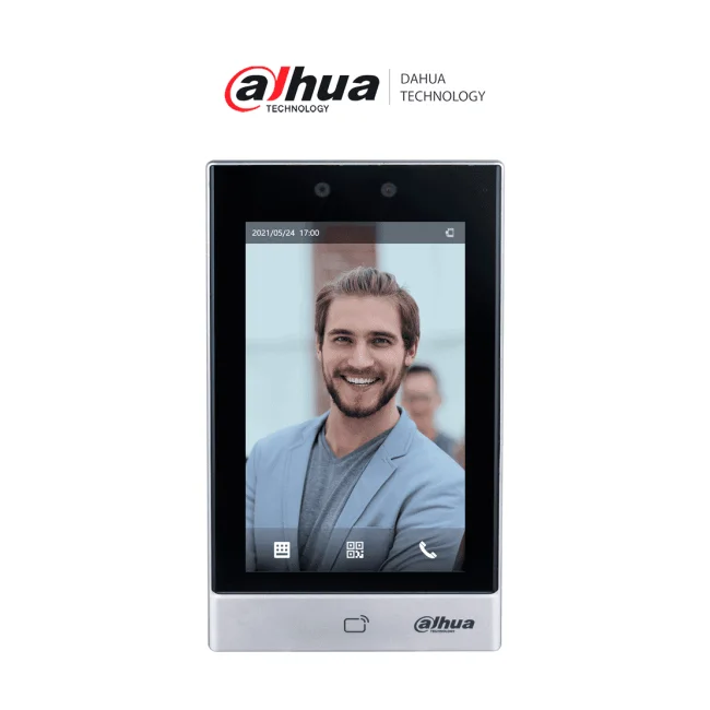 Dahua Technology DHI-ASI7213S-W lector de control de acceso Terminal de reconocimiento facial Negro, Plata