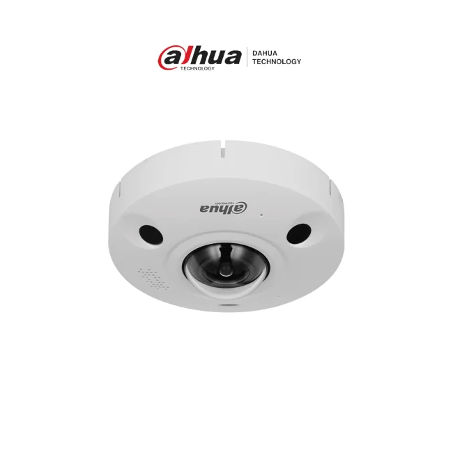 DAHUA DH-IPC-EBW8842-AS-IVC Cámara IP Domo Fisheye Antivandálica 4K/ 8 Megapíxeles/ Visión 360 grados/ H265+/ Audio/ HEAT MAP/ POE+/ Heat Map /Conteo de Personas/ Ranura MicroSD/ IP67/ IK10
