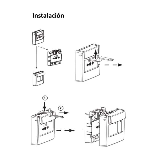 BOSCH F_FMC420RWGSRRD - Estación Manual LSN Direccionable / REARME / Montaje en Superficie / Rojo image 3