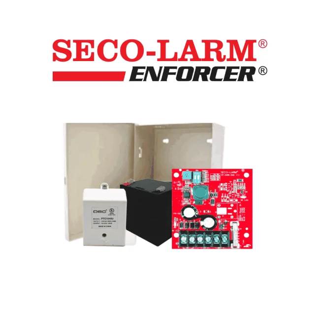Seco-Larm Kit Fuente De Poder 1 - Kit De Poder Contiene 1 Fuente De Poder De 1.5 Amp, Batería De Respaldo, Transformador Y Gabinete