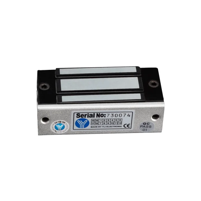 YLI YM60 - Cerradura Magnética para Control de Acceso / Fuerza de Sujeción 60 Kg o 120 Lb / 12 VDC / Para puertas de madera, vidrio y metálicas / Uso interior / Compatible con Soporte MBK70Z image 3