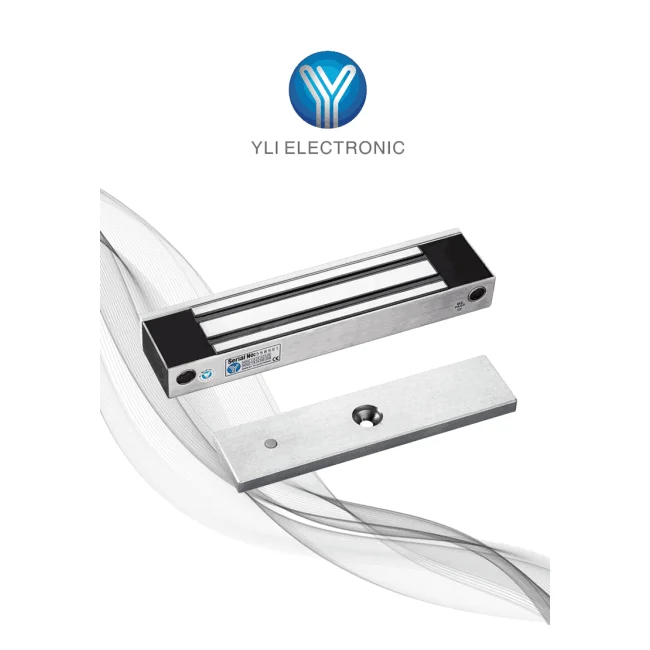 YLI YM350WS - Cerradura Magnética para Control de Acceso / Fuerza de Sujeción de 350 kg (800 lb) / Para puertas de madera, vidrio y metálicas / IP68 para uso exterior e interior