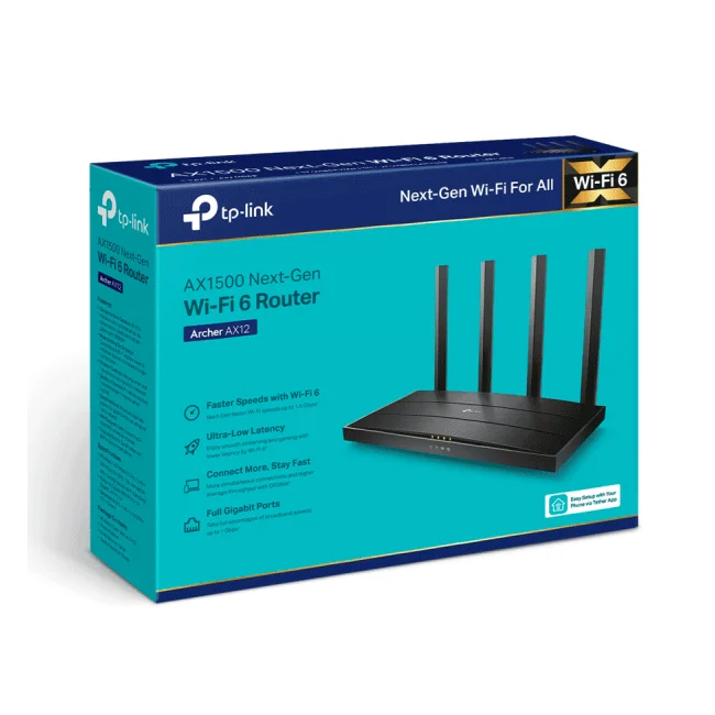 TP-Link Archer AX12 router inalámbrico Ethernet rápido Doble banda (2,4 GHz / 5 GHz) Negro image 13