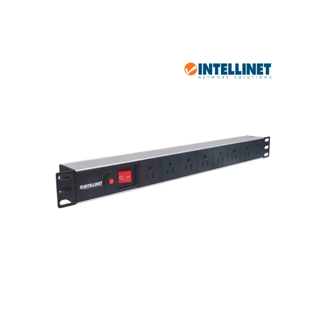 Intellinet Barra multicontacto con 8 salidas para montaje en 1U de rack de 19" - Tipo EU image 5