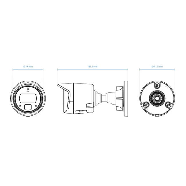 VIVOTEK IB9369 -  Cámara IP bullet exterior 2 MP, lente fijo 2.8mm, Iluminadores Smart IR 30m, WDR digital, Smart Stream III, Smart Motion, 3DNR, Ranura MicroSD, IP66, IK10, NDAA, ONVIF image 2