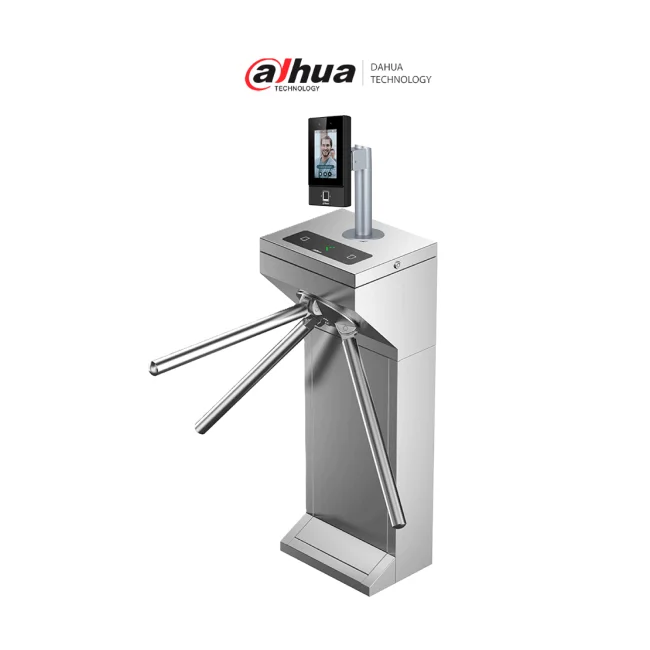 DAHUA ASI6214SDASGG100 - Kit Biométrico Facial con Torniquete Inteligente Bidireccional, Capacidad para 6,000 Rostros, 6,000 Huellas