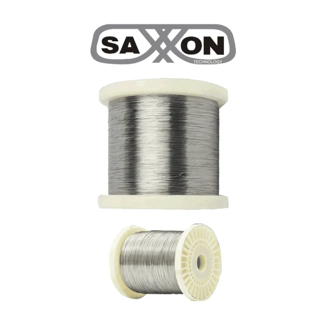 SAXXON ALUWIRE - Bobina de alambre de aluminio calibre 16 AGW / de 1.29 mm ideal para líneas de cerco eléctrico de Yonusa / Resistente a la corrosión, ideal para ambientes extremos / Hasta 500 mts lineales