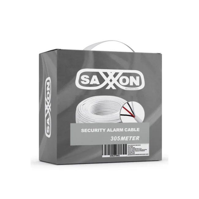 SAXXON OWA4305JF- Cable de alarma de 4 conductores/ CCA/ Calibre 22 AWG/ 305 metros/ Retardante a la flama/ Recomendable para control de acceso/ Videoportero/ Audio image 2