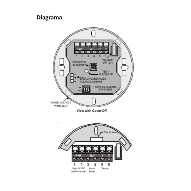 BOSCH I_DS936 - Detector PIR panoramico de bajo perfil 360 grados / Compatible con BOSCH / RISCO / DSC / IHORN image 2