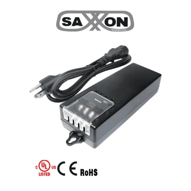 Saxxon PSU1250-D4-D adaptador e inversor de corriente Interior 60 W Negro