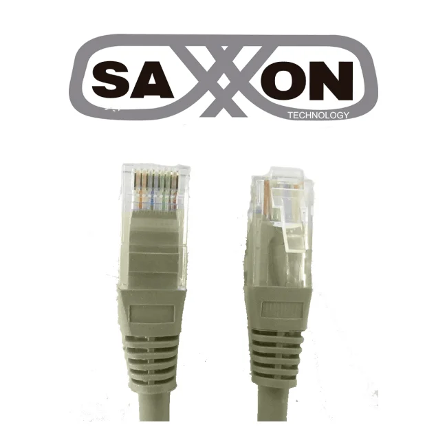 SAXXON P5E2UG - Cable patch cord UTP 2 metros / CAT 5E / Color gris