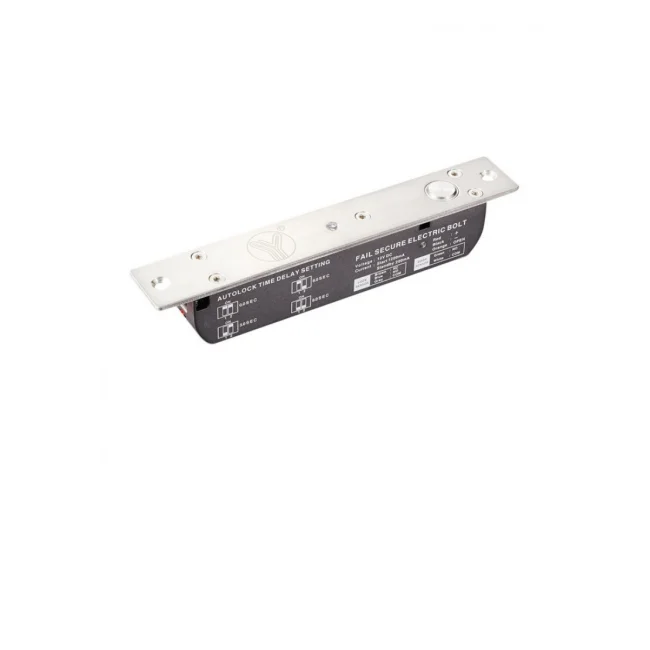 YLI YB700ALED - Cerradura eléctrica de Perno con indicador led, de uso rudo para control de acceso , cuenta retardo de tiempo de 3,6 y 9 segundos con hasta 2000 Kg de fuerza de sujeción