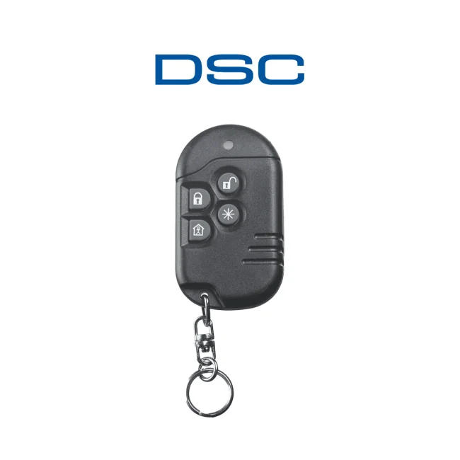 DSC PG9939 - Llavero de 4 botones programables Inalámbrico Power G con una quinta función compatibles con NEO, PRO, Qolsys e IoTega