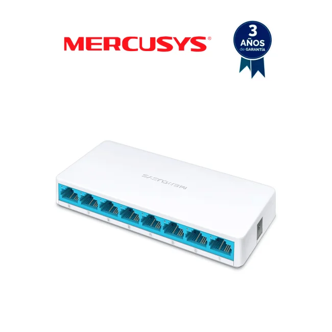 Mercusys MS108 dispositivo de redes No administrado Fast Ethernet (10/100) Blanco image 3
