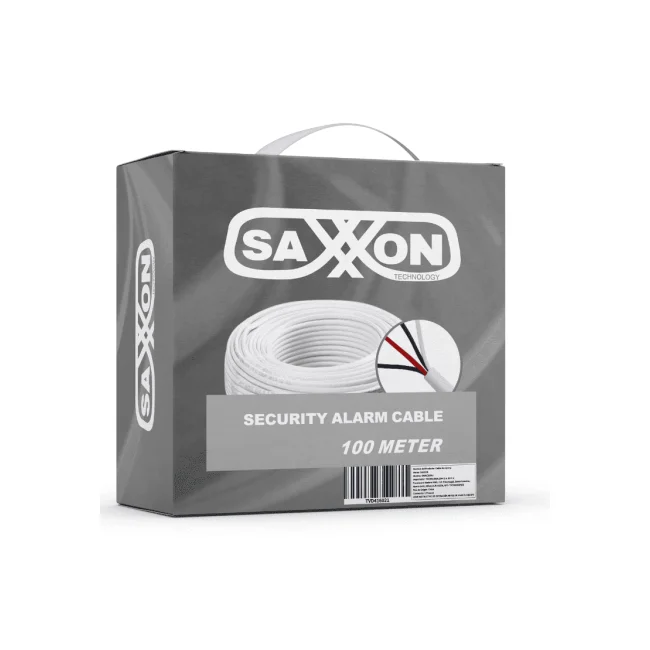 SAXXON OWAC2100J - Cable de alarma / 2 Conductores / CCA/ Calibre 22  AWG / 100 Metros / Recomendable para control de acceso / Videoportero / Audio / Reforzado image 2