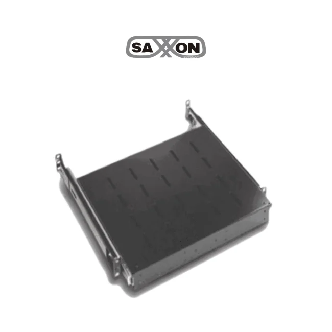 SAXXON 70033501- Charola para gabinete/ Deslizable para teclado/ Color negro/ Medidas 44.0 cm de ancho x 35.0 cm de profundidad 1UR