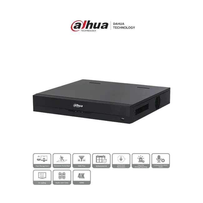 Dahua Technology XVR5432L-I3 videograbadora digital Negro image 3