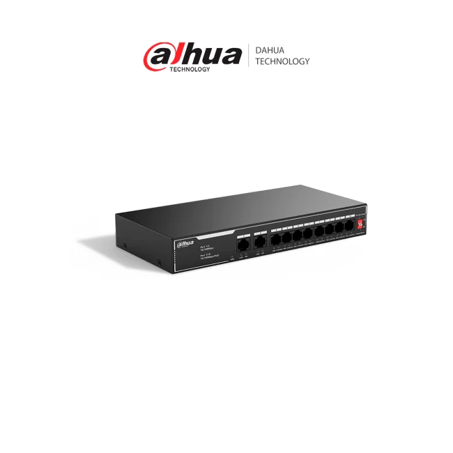 Dahua Technology PoE SF1010LP No administrado L2 Fast Ethernet (10/100) Energía sobre Ethernet (PoE) Negro